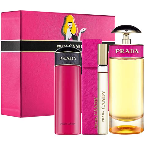 prada candy perfume gift set.